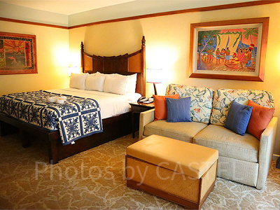 ハワイを感じられるアウラニの客室