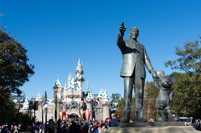 カリフォルニアディズニーランドのオーロラ城