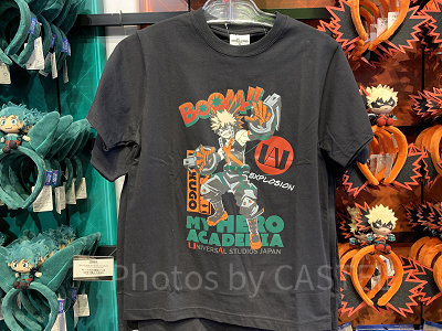 爆豪Tシャツ（USJ×ヒロアカグッズ）