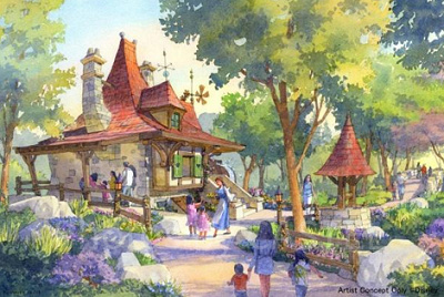 美女と野獣エリア(仮称)ベルの家 外観(プレスリリースより引用)