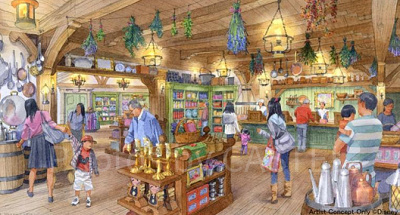 美女と野獣エリア(仮称)ショップ(プレスリリースより引用)