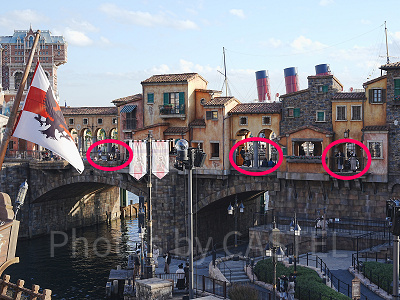 ビリーヴの自由席の場所取りの様子(ポンテヴェキオ橋)14:30ごろ