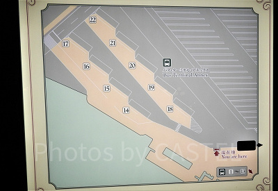 乗車場所の地図