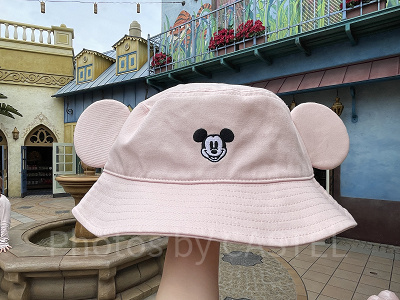 ミッキー耳付きバケットハット(ピンク)
