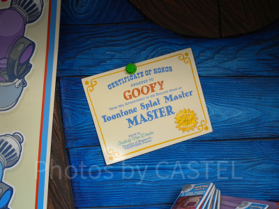 グーフィーのペイント&プレイハウスにある認定書