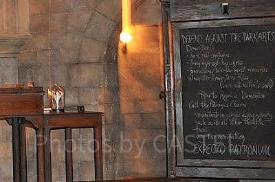 ホグワーツ城内部の黒板