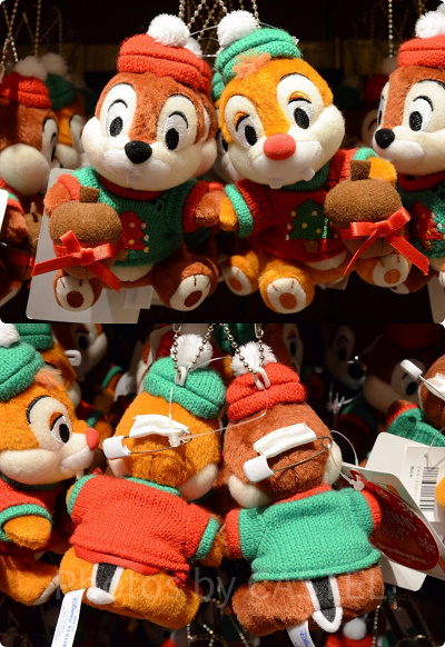 チップとデールのぬいぐるみバッジ 