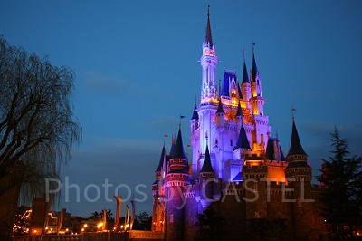 夜のシンデレラ城