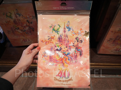 クリアホルダーセット（ディズニー40周年グッズ）