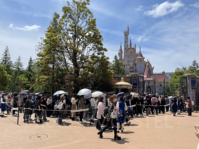美女と野獣エリアの混雑状況(2022年5月)