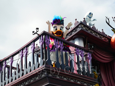 フロート後方にはデイジーが乗っています!