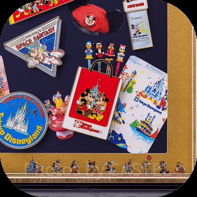 ディズニー40周年予約販売限定グッズ:ピンバッジセット
