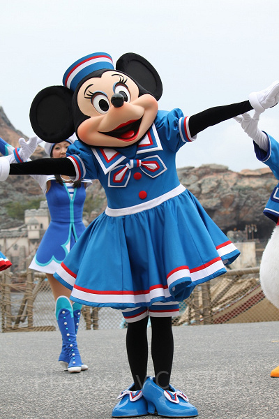 ディズニーシーのショー、「ミート＆スマイル」のミニーちゃん