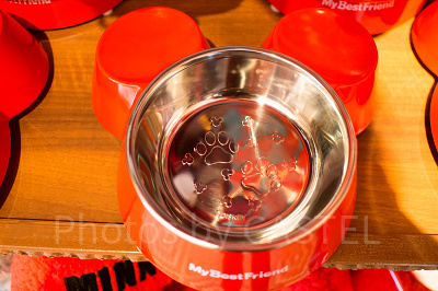 ペット用ディズニー食器(レッド)