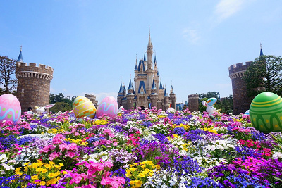 四季折々の花が咲き乱れるディズニーは本当に夢の国♡