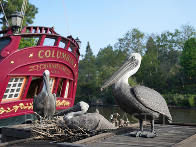 カリフォルニアアナハイムディズニーのアトラクション：帆船コロンビア号