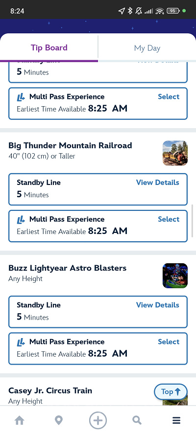 カリフォルニアアナハイムディズニー：ライトニングレーン