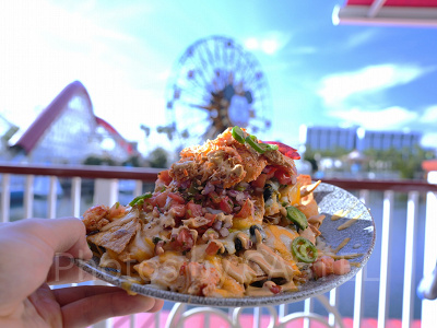 カリフォルニア・アナハイムディズニー：ランプライトラウンジのロブスターナチョス