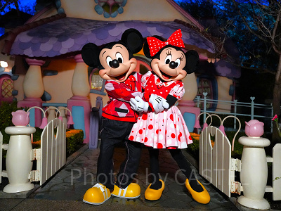 カリフォルニアアナハイムディズニー：ミッキーとミニー