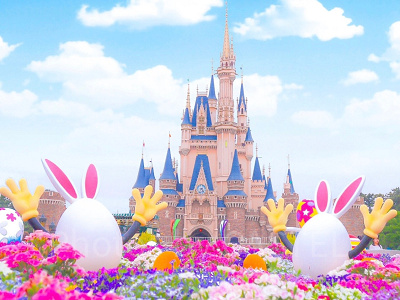 ディズニーランドのイースターデコレーション（過去撮影）