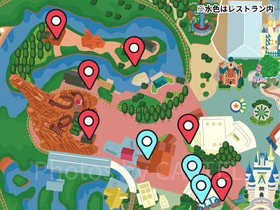 ディズニーランドのトイレマップ：ウエスタンランド