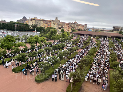 ディズニーシーのエントランスの様子（2022年9月8日）