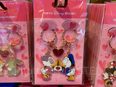 ドナルド&デイジーのペアキーチェーン