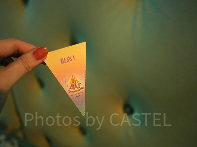 ドリームガーランドカードをミッキーに渡してみました