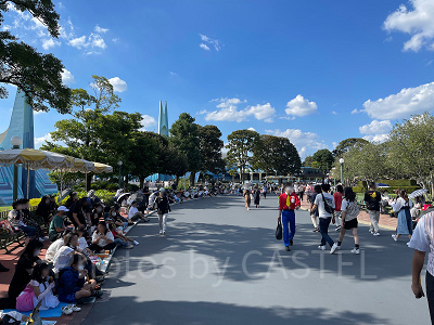 ドリーミング・アップ！待ちの様子 2022年10月1日(土)14時ごろ