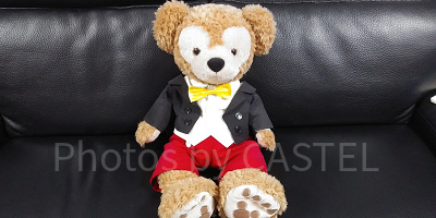 ミッキーの衣装を着たダッフィー(Mサイズ)