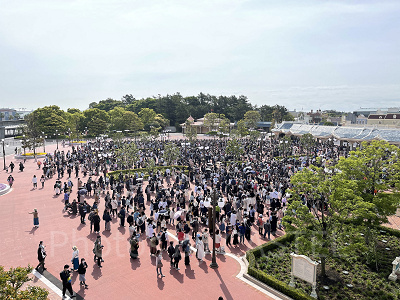 ディズニーランドのエントランスの様子