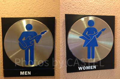 トイレもロックンロールなデザインに