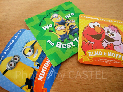 USJでもらえるシールの例