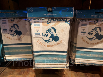 フェイスタオル(ディズニーシー25周年グッズ)