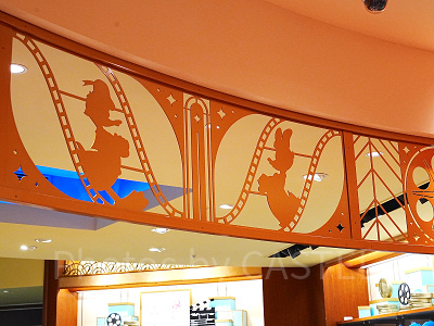 映画フィルムをモチーフにした装飾