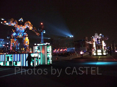 映画『トランスフォーマー』のフロート／USJ新ナイトパレード