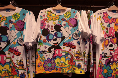 フラワーミッキーTシャツ