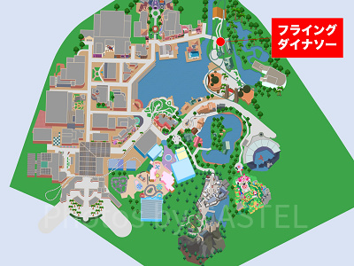USJ:フライングダイナソーの地図