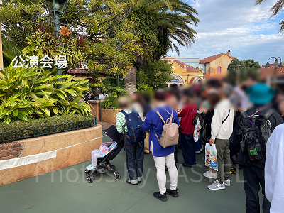 ディズニーランドのステージ外の自由席