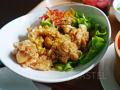 鶏の唐揚げ、ネギ塩ダレ