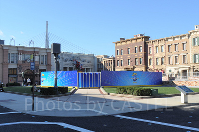 グラマシーパークのクリスマスツリー設置予定地（2021年11月撮影）