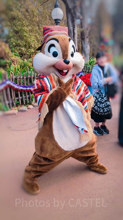 チップとのグリーティング