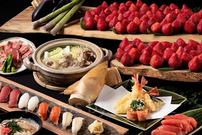 博多あまおう食べ放題フェア ～福岡の味覚和食バイキング～