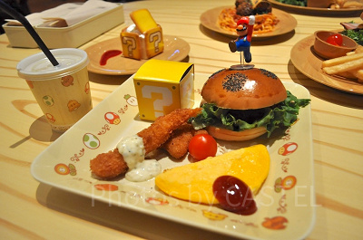 ハンバーガー・キッズセット(マリオのピック付)