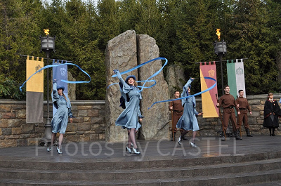 ハリーポッターエリアのショー「トライウィザード・スピリット・ラリー」