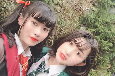 細いリボンがキュートなハリーポッターコーデ