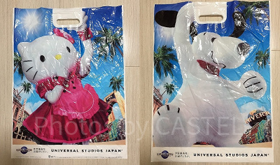 ハローキティとスヌーピーのお土産袋(Mサイズ)