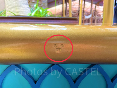 ジャスミンのフライングカーペットのスタンバイ列の隠れミッキー