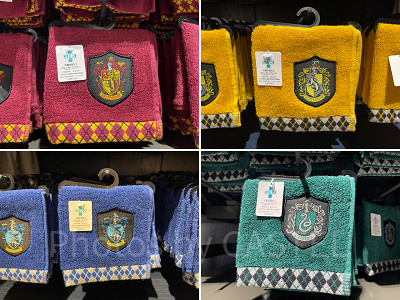 ホグワーツ4寮のハンドタオル