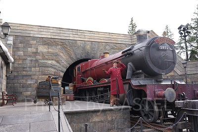 ハリーポッターエリアのホグワーツ特急